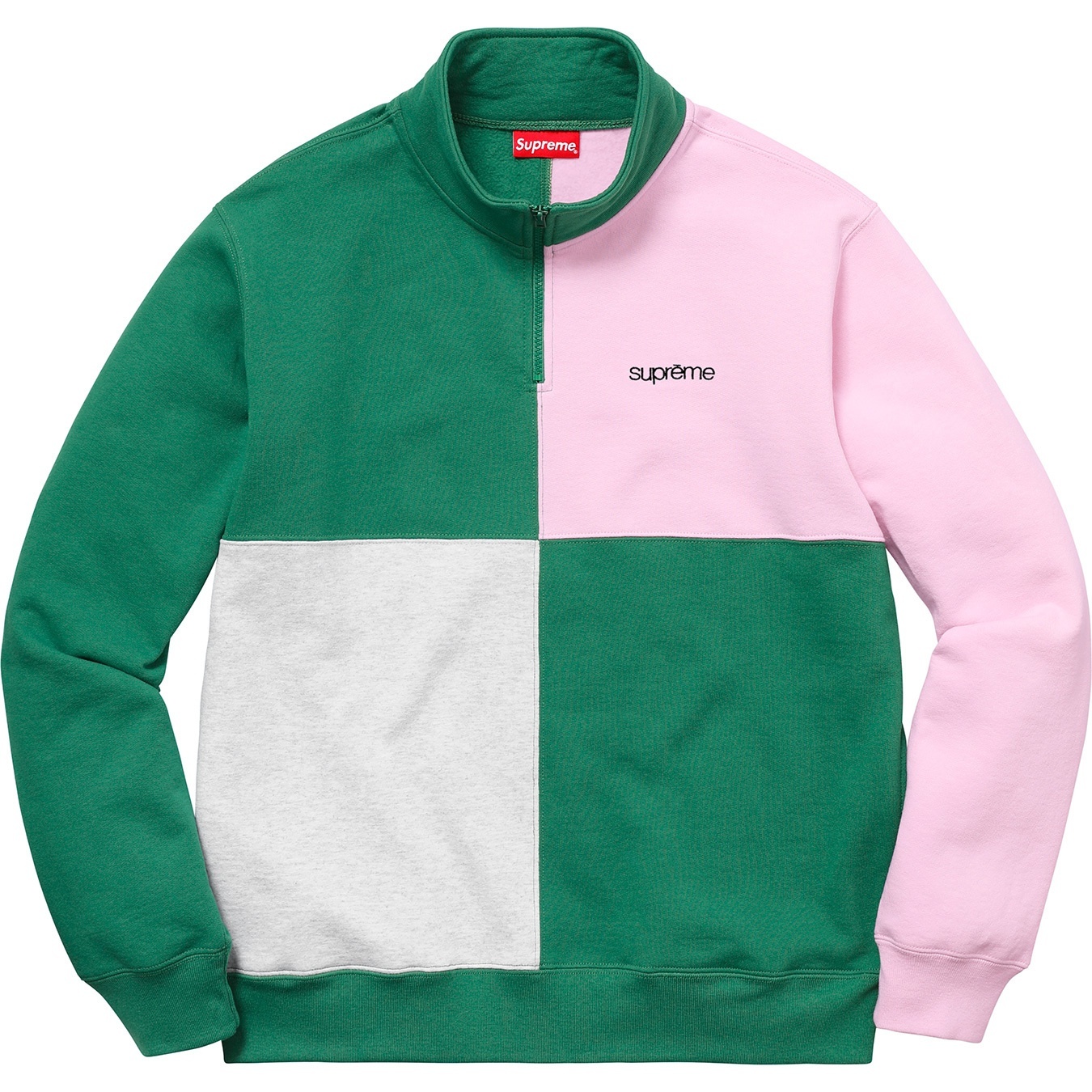 Color Blocked Half Zip Sweatshirt view 4